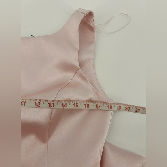 Astr The Label Alisanne Boatneck Satin Mini Formal Dress Pink Sz M NWT - Picture 10 of 13